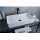 Раковина Gid Wm9396 51189 накладная белый матовый 60x34x11