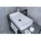 Раковина Gid Wm9396 51189 накладная белый матовый 60x34x11