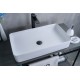 Раковина Gid Wm9396 51189 накладная белый матовый 60x34x11
