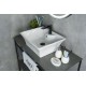 Раковина Gid N9108 51121 накладная белая 49x41x19