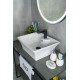 Раковина Gid N9108 51121 накладная белая 49x41x19