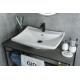 Раковина Gid N9111 51122 накладная белая 60x46x17