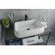 Раковина Gid N9239 51134 накладная белая 60x40x15