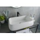 Раковина Gid N9239 51134 накладная белая 60x40x15