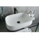 Раковина Gid N9243 51135 накладная белая 56x42x14