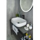 Раковина Gid N9243 51135 накладная белая 56x42x14