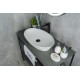 Раковина Gid N9397 51141 накладная белая 61x37x12