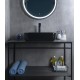 Раковина Gid Bm1304 53350 накладная черная матовая 50x39x13