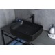 Раковина Gid Bm1304 53350 накладная черная матовая 50x39x13