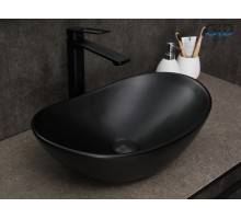 Раковина Gid Bm9133 53352 накладная черная матовая 48x30.5x14.5