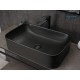 Раковина Gid Bm9599 53366 накладная черная матовая 61x38x15
