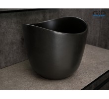 Раковина Gid N9303bg 53378 накладная черная графит 36x36x32