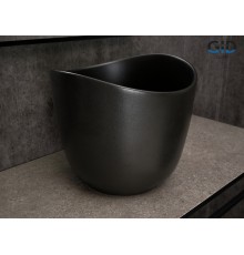 Раковина Gid N9303bg 53378 накладная черная графит 36x36x32