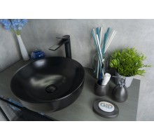 Раковина Gid Nc911 52224 накладная черная матовая 41.5x41.5x13.5