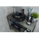 Раковина Gid Nc911 52224 накладная черная матовая 41.5x41.5x13.5