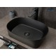 Раковина Gid N9028bg 53380 накладная черная графит 53x36x14