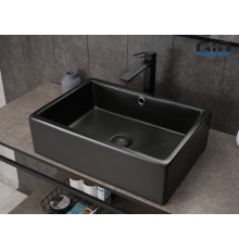 Раковина Gid N9129bg 53381 накладная черная графит 50x38x14.5