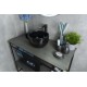 Раковина Gid Nc9077 52230 накладная черная глянцевая 40x30x18