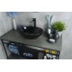 Раковина Gid Nc920 52231 накладная черная глянцевая 41x34x15