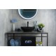 Раковина Gid Nc920 52231 накладная черная глянцевая 41x34x15