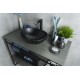Раковина Gid Nc901 52223 накладная черная матовая 41x34x15