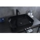 Раковина Gid BL1304 53351 накладная черная глянцевая 50x39x13