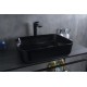 Раковина Gid BL1304 53351 накладная черная глянцевая 50x39x13
