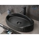 Раковина Gid Bm888 53358 накладная черная матовая 60x38.5x13.5