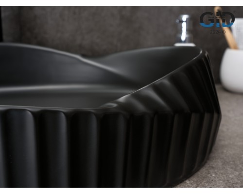 Раковина Gid Bm888 53358 накладная черная матовая 60x38.5x13.5