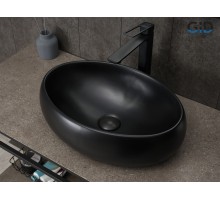 Раковина Gid Bm9030b 53372 накладная черная матовая 48x34x15