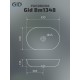 Раковина Gid Bm1348 53355 накладная черная матовая 61x41x13.5