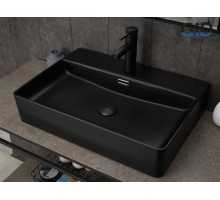 Раковина Gid Bm9256 53375 накладная черная матовая 60x42x14