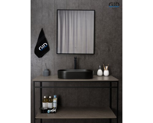 Раковина Gid N9020bg 53379 накладная черная графит 52.5x30.5x11.5 Раковина Gid N9020bg 53379 накладная черная графит 52.5x30.5x11.5