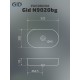Раковина Gid N9020bg 53379 накладная черная графит 52.5x30.5x11.5