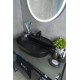 Раковина Gid Bm1346 53345 накладная черная матовая 61x41x14