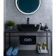 Раковина Gid Bm1302 53348 накладная черная матовая 50x40x14
