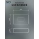 Раковина Gid Bm9598 53365 накладная черная матовая 61x38x15