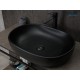 Раковина Gid Bm9026a 53369 накладная черная матовая 60x40x15