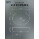 Раковина Gid Bm9026a 53369 накладная черная матовая 60x40x15