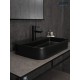 Раковина Gid Bm9660 53376 накладная черная матовая 60x40x11