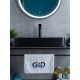 Раковина Gid Bm9396 53344 накладная черная матовая 60x34x11