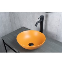 Раковина Gid 9081orm 53405 накладная оранжевая матовая 36x36x14