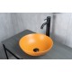 Раковина Gid 9081orm 53405 накладная оранжевая матовая 36x36x14