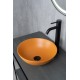 Раковина Gid 9081orm 53405 накладная оранжевая матовая 36x36x14