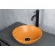 Раковина Gid 9081orm 53405 накладная оранжевая матовая 36x36x14