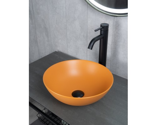 Раковина Gid 9081orm 53405 накладная оранжевая матовая 36x36x14