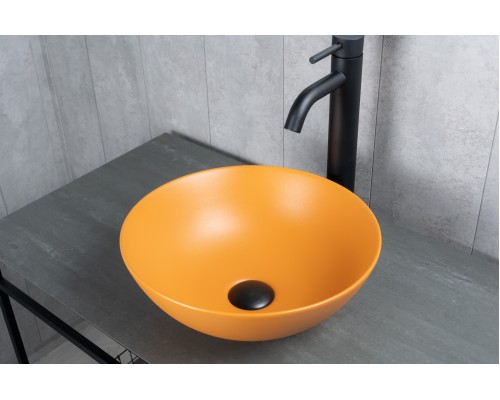 Раковина Gid 9081orm 53405 накладная оранжевая матовая 36x36x14
