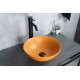 Раковина Gid 9081orm 53405 накладная оранжевая матовая 36x36x14