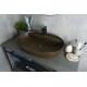 Раковина Gid Br1346 53342 накладная коричневая матовая 61x41x14