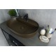 Раковина Gid Br1346 53342 накладная коричневая матовая 61x41x14